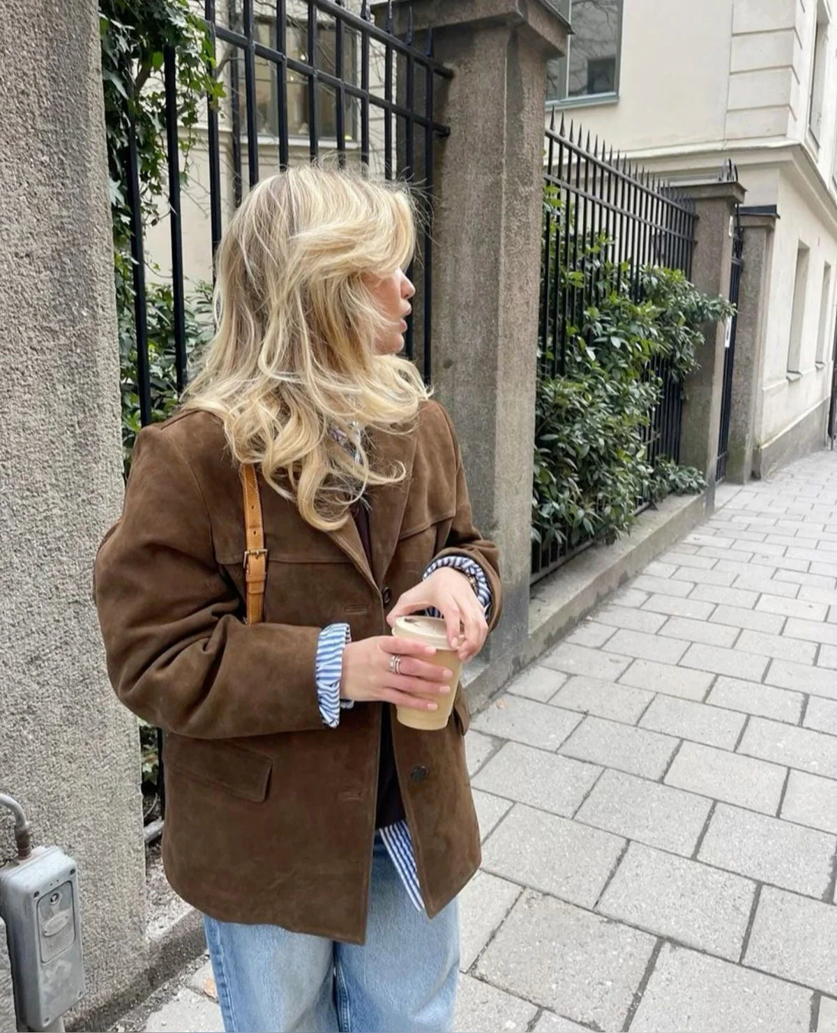 Clara | Kavaj i Brunt Tweed