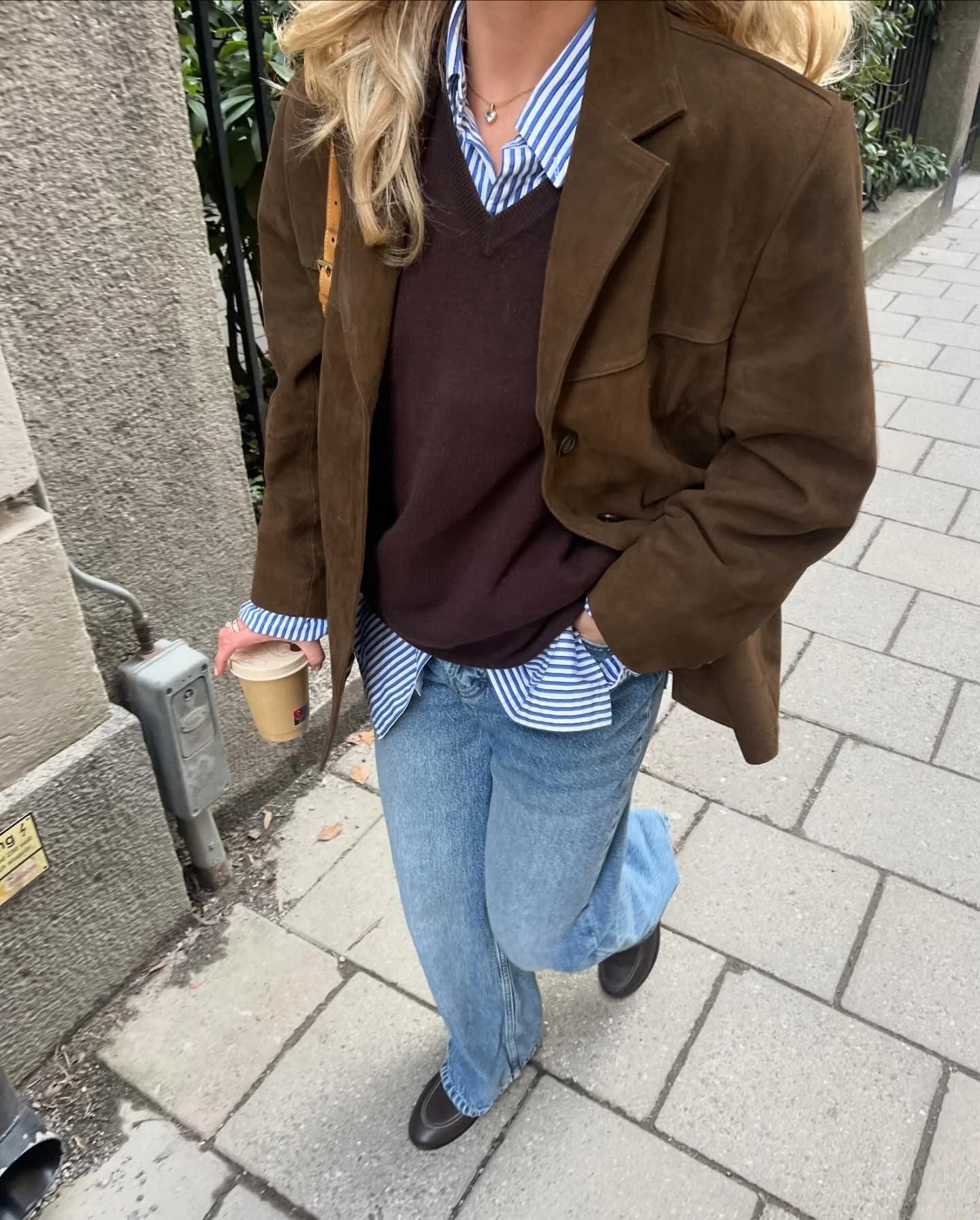 Clara | Kavaj i Brunt Tweed