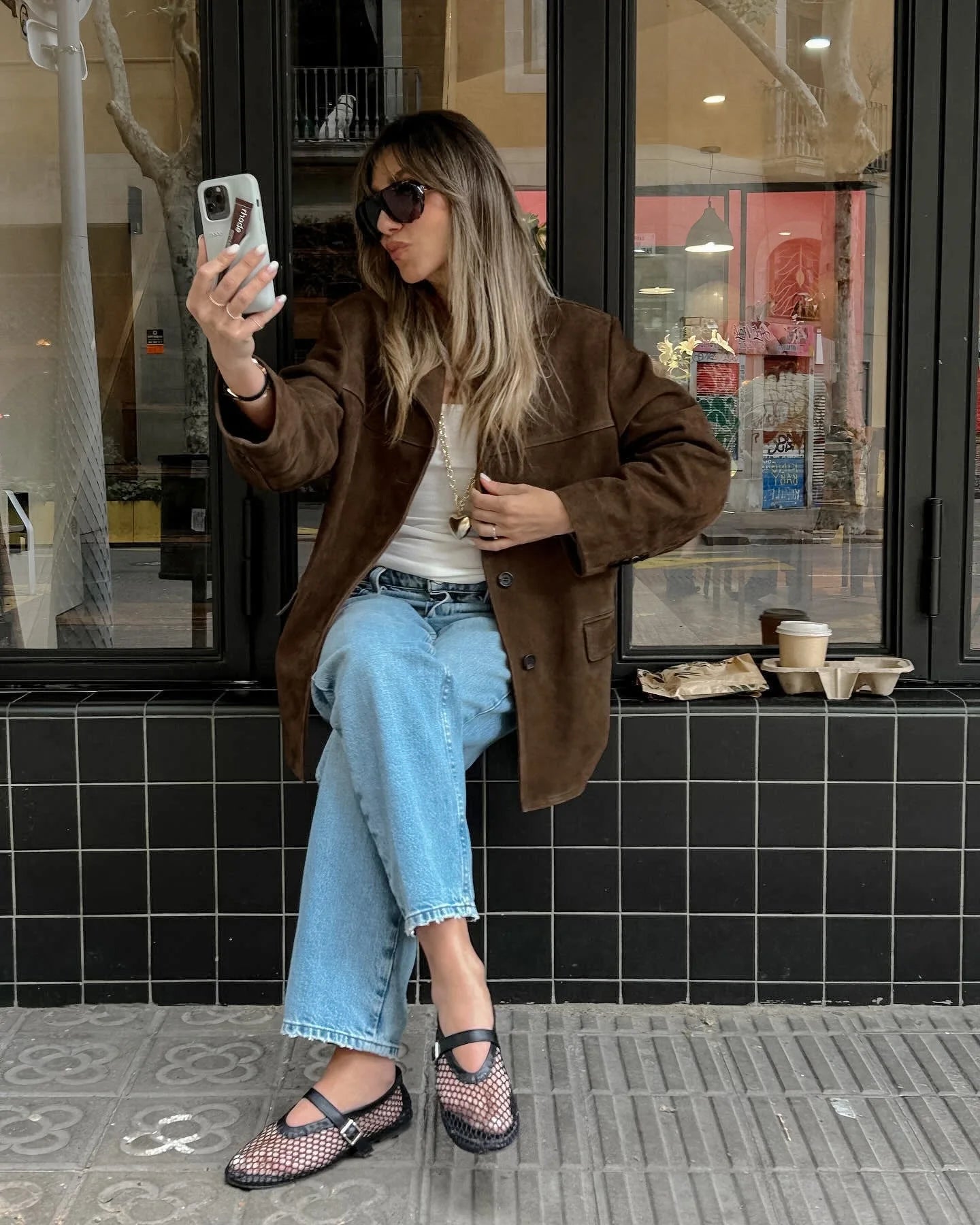 Clara | Kavaj i Brunt Tweed