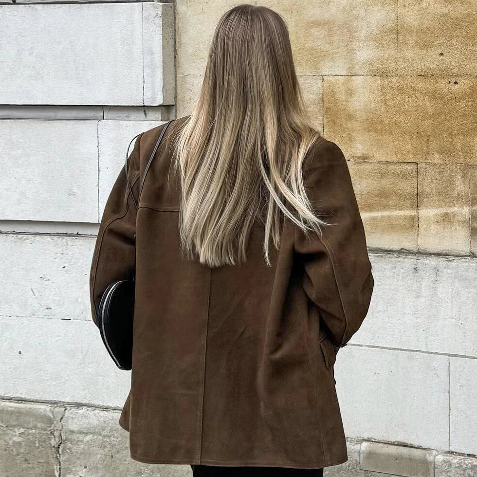 Clara | Kavaj i Brunt Tweed