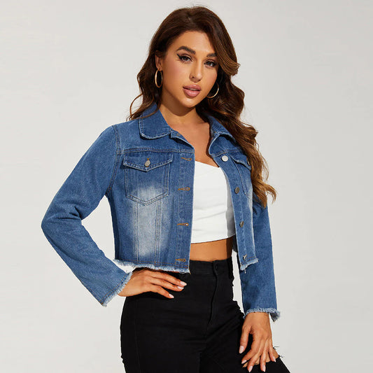 Elina | Kort Jeansjacka